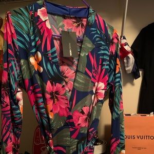 Floral pants jumpsuit by Fashion Nova